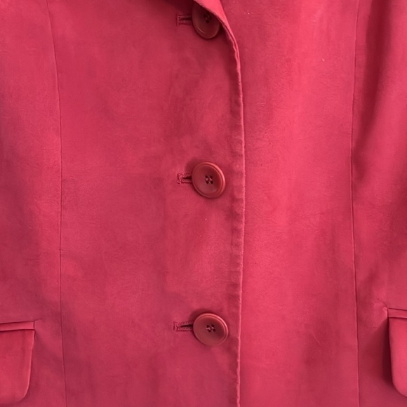 VTG-Talbots-16-Pink-velvet fabric, three button-down blazers/jacket. - Picture 5 of 12